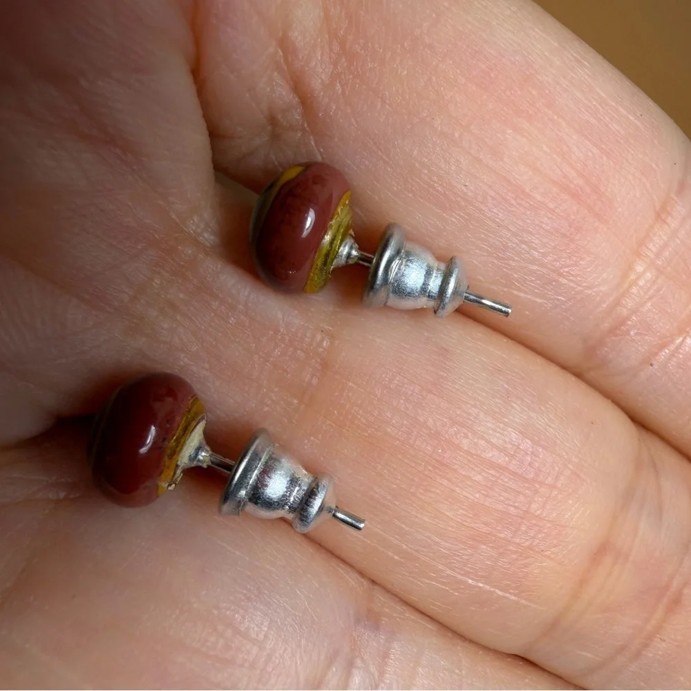 Colorful Stud Earrings - Evil Eye Design